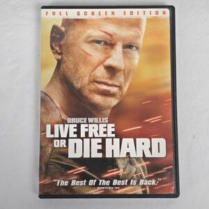 Live Free or Die Hard DVD Bruce Willis Full Screen